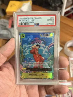 One Piece Monkey D. Luffy Treasure Rare TR OP08 Two Legends OP07-109 ENG PSA 10 - Image 2