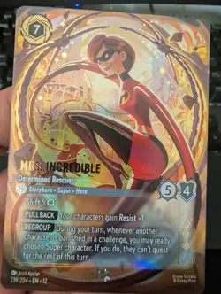 Disney Lorcana TCG Mrs. Incredible Determined Rescuer Enchanted 239/204 NM - Image 1