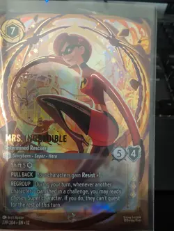 Disney Lorcana TCG Mrs. Incredible Determined Rescuer Enchanted 239/204 NM - Image 2