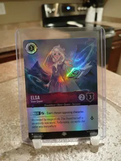 Disney Lorcana Elsa Snow Queen (Epic) 210/204 Fabled Holo - Image 1