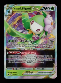 Hisuian Lilligant VSTAR 018/189 Ultra Rare SWSH10: Astral Radiance Pokemon Card - Image 1