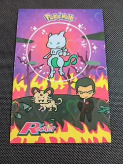 Bubble Mewtwo Giovanni Persian Heart Holo Team Rocket Card Database Peru Pokemon - Image 1