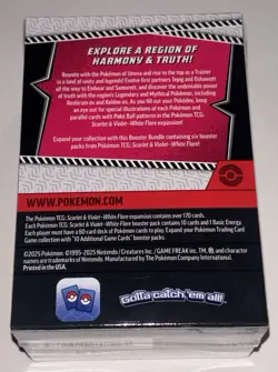 Pokemon Cards Scarlet & Violet WHITE FLARE Sealed Booster Bundle - Image 2