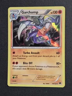 Garchomp 70/122 Holo Rare BREAKpoint Holo NM 2016 Pokemon Card - Image 1