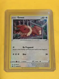 Eevee SWSH175 SWSH: Sword & Shield Black Star Promo Card Holo Pokemon - Image 1