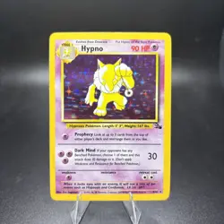 [NM] 1999 Pokemon TCG Hypno 8/62 Fossil Set Holo Rare Card Vintage -j - Image 1