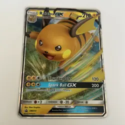 Raichu GX SM213 Hidden Fates Promo Pokemon Pokemon Card English Near Mint - Image 1