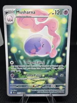 Pokemon TCG Musharna Black Bolt Holo Card 117/086 SV Illustration Rare - Image 1