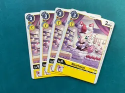 Shortmon BT10-033 Playset Xros Encounter Digimon Card Game x4 - Image 1