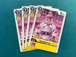 Weddinmon BT10-037 Playset Xros Encounter Digimon Card Game x4 - Image 1