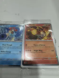 Pokemon TCG Chaos Rising Promo Holo 4-Card Lot Ho-Oh Keldeo Delphox GameStop Lot - Image 2
