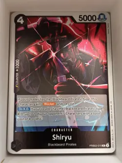 PRB02-015 Shiryu English R One Piece TCG Card Game - Image 1