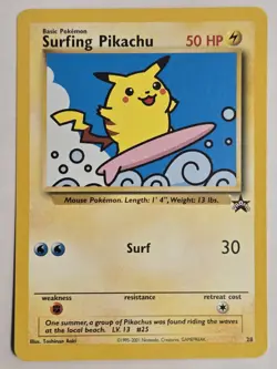 Pokemon TCG Surfing Pikachu Black Star Promo Card #28 - Image 1