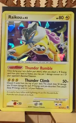 Raikou - (Cracked Ice Holo) 016/132 Miscellaneous Cards & Products Holo - Image 1
