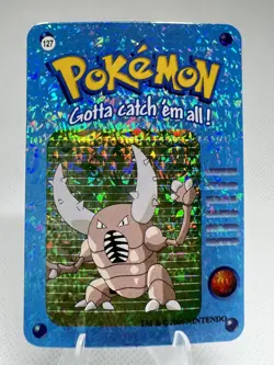 Pinsir #127 - Vintage Vending Machine Prism Sticker 2000 - Pokemon Card - Image 1