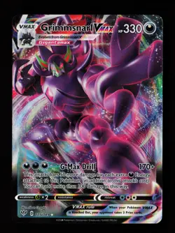 Grimmsnarl VMAX 115/189 Ultra Rare,Holo SWSH03: Darkness Ablaze Pokemon Card - Image 1