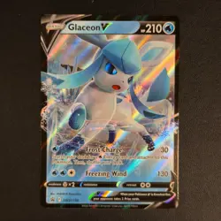 Glaceon V SWSH196 SSP Black Star Promo Holo Pokemon Card NM - Image 1