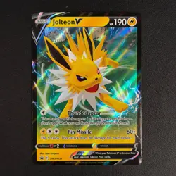 Jolteon V SWSH151 SSP Black Star Promo Holo Pokemon Card NM - Image 1