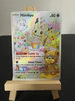 Mimikyu, Pikachu, Jigglypuff Pokemon Card CUSTOM - Image 1