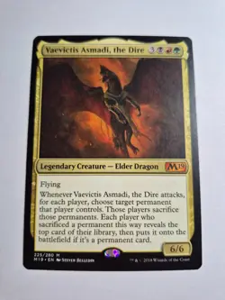 Magic the Gathering MTG - Vaevictis Asmadi, the Dire - Core Set 2019 M19 - NM - Image 1