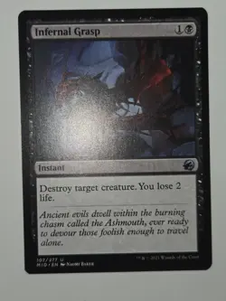 MTG Infernal Grasp Innistrad: Midnight Hunt 107/277 Regular Uncommon - Image 2