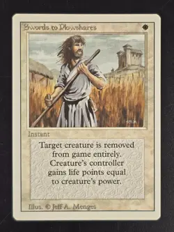 Swords to Plowshares Revised Edition Regular NM MTG Magic Gathering Ships FAST - Image 1