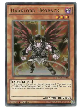 Darklord Ukoback DUSA-EN022 Ultra Rare Yu-Gi-Oh Card 1st Edition New - Image 1