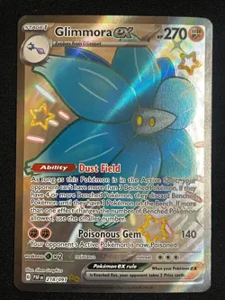 Pokemon Glimmora ex Shiny Ultra Rare SV: Paldean Fates 218/091 NM - Image 1