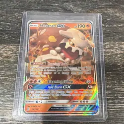 Pokemon Heatran GX 25/236 Sm-Unified Minds Ultra Rare Holo English Card - Image 1