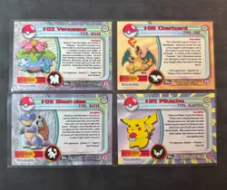 Pokemon TOPPS Series 1 - Complete Flame embossed Silver HOLO set 90/90 - EXC/VG - Image 4