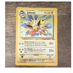 Jolteon 4/64 Jungle Holo Rare Pokemon TCG English Unlimited 70 HP Himeno - Image 1