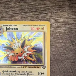 Jolteon 4/64 Jungle Holo Rare Pokemon TCG English Unlimited 70 HP Himeno - Image 2