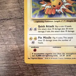 Jolteon 4/64 Jungle Holo Rare Pokemon TCG English Unlimited 70 HP Himeno - Image 4
