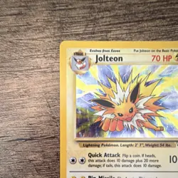 Jolteon 4/64 Jungle Holo Rare Pokemon TCG English Unlimited 70 HP Himeno - Image 5