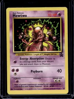 1999 Pokemon Wizards Black Star Promos Mewtwo #14 - Image 1