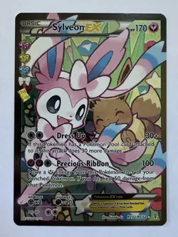 [LP/NM] Pokemon TCG Sylveon EX RC32-32 Generations Ultra Rare Full Art Holo - Image 1