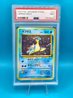 Pokemon Card Lapras Holo 1997 Japanese Fossil - PSA 9 NEW CERT - Image 1