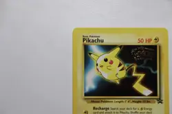 Pokemon The First Movie Pikachu WB Promo #4 Black Star Promo WOTC 1999 LP - Image 2