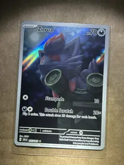 Zorua 075/064 Pokemon Shrouded Fable Illustration Rare Full Art Holo NM - Image 1