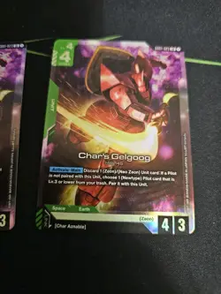 Gundam Card Game Char's Gelgoog Newtype Rising GD01-023 LR English X3 - Image 4