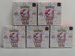 (5) Lot 2023 Pokemon Japanese Scarlet & Violet 151 Factory Sealed Booster Box - Image 1