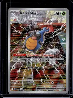 2025 Pokemon Black Bolt Karrablast Illustration Rare #094/086 - Image 1
