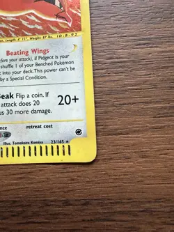 Pokemon Pidgeot Expedition Base Set 023/165 Holo Rare English 2002 HP80 - Image 5
