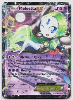 Meloetta EX RC11/RC25 Legendary Treasures: Radiant Collection Pokemon MP - Image 1