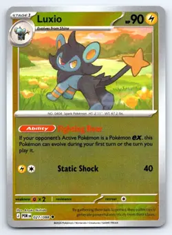 Pokemon Luxio Perfect Order ME03 UNCOMMON REVERSE HOLO 027/088 Nishida NM - Image 1