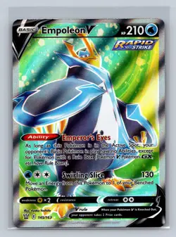 Empoleon V 145/163 Ultra Rare Battle Styles Pokemon Holo Near Mint - Image 1