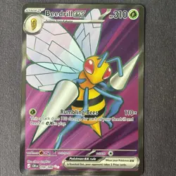 Pokemon Beedrill EX Chaos Rising #098/086 Ultra Rare Full Art Holo Near Mint - Image 2