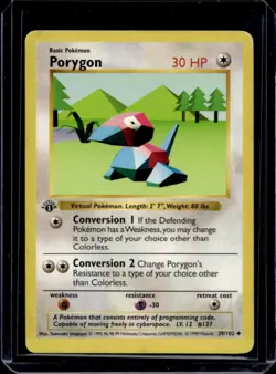 1999 Pokemon 1st Edition Porygon #39/102 - Image 1
