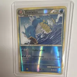 Gyarados Rare Reverse Holo HeartGold & SoulSilver 4/123 130 HP 2010 EN - Image 2