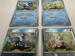 Froakie and Frogadier Chaos Rising Reverse Holo and Regular Pokemon TCG NM - Image 3